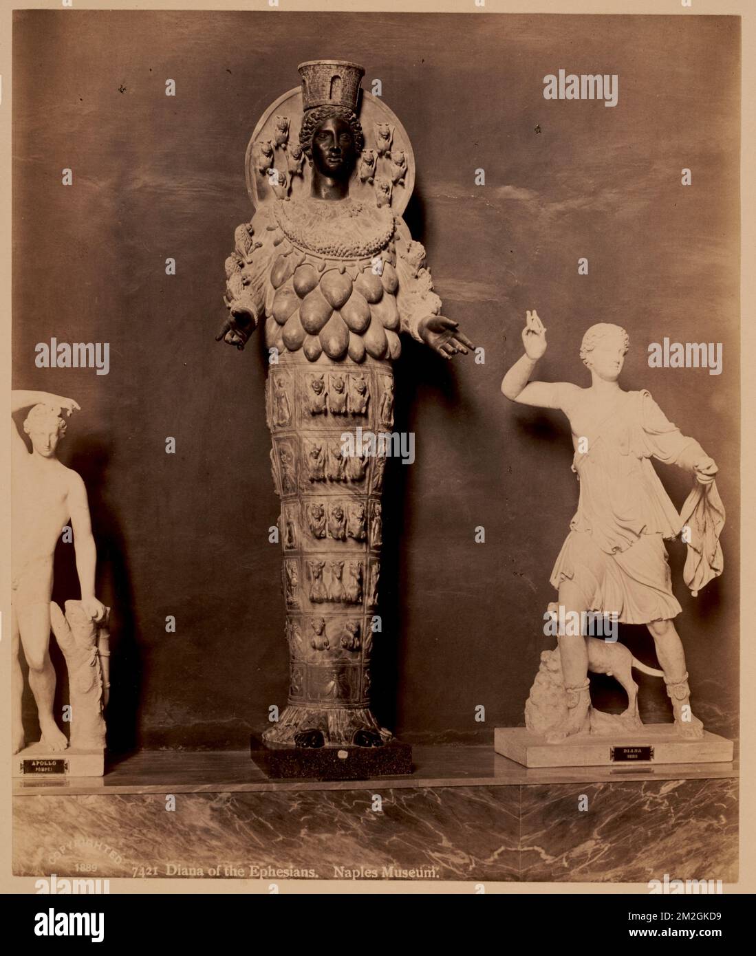 Diana des Éphésiens. Musée de Naples , Antiquités, Sculpture, Déesses, Diana Déité romaine. Collection Nicholas Catsimpolas Banque D'Images