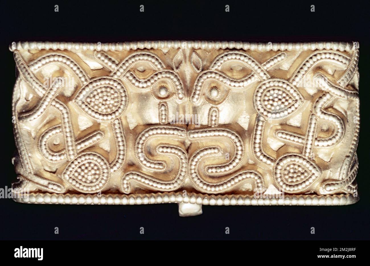 Garniture d'épée trouvée à Tureholm du 6th siècle, Musée d'histoire, Stockholm, Suède 1960s Banque D'Images