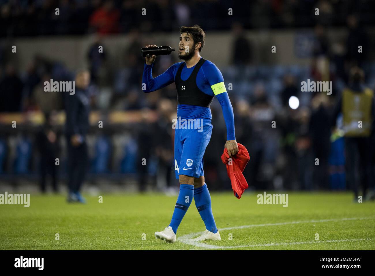 Alejandro Pozuelo de Genk photographié après un match entre l'équipe de football belge KRC Genk et le club turc Besiktas, à Genk, jeudi 08 novembre 2018, le quatrième jour de la scène du groupe de l'UEFA Europa League, dans le groupe I. BELGA PHOTO JASPER JACOBS Banque D'Images