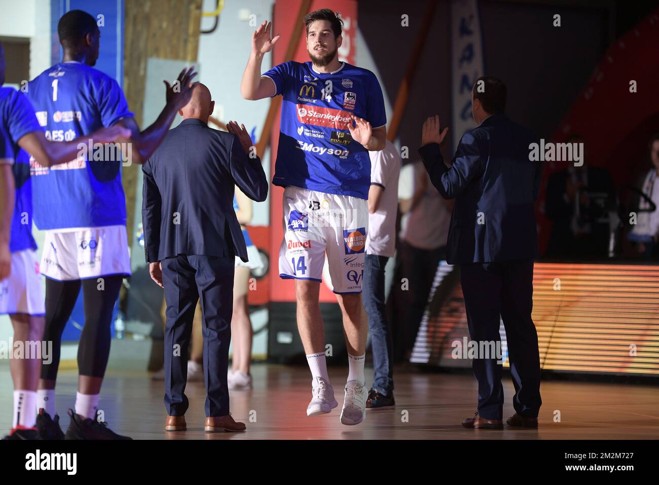 Ioann Iarochevitch de Mechelen photographié avant le début du match de basket-ball entre Kangoeroes Mechelen et Bruxelles, samedi 10 novembre 2018 à Mechelen, le jour 7 de la première division belge de la « Ligue des euroMillions ». BELGA PHOTO YORICK JANSENS Banque D'Images