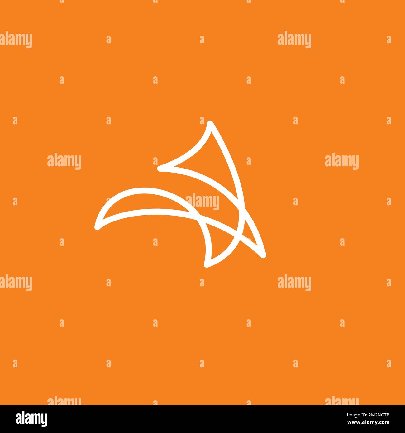 Logo Fox Line. Icône Fox. Vecteur Foxy Design Illustration de Vecteur