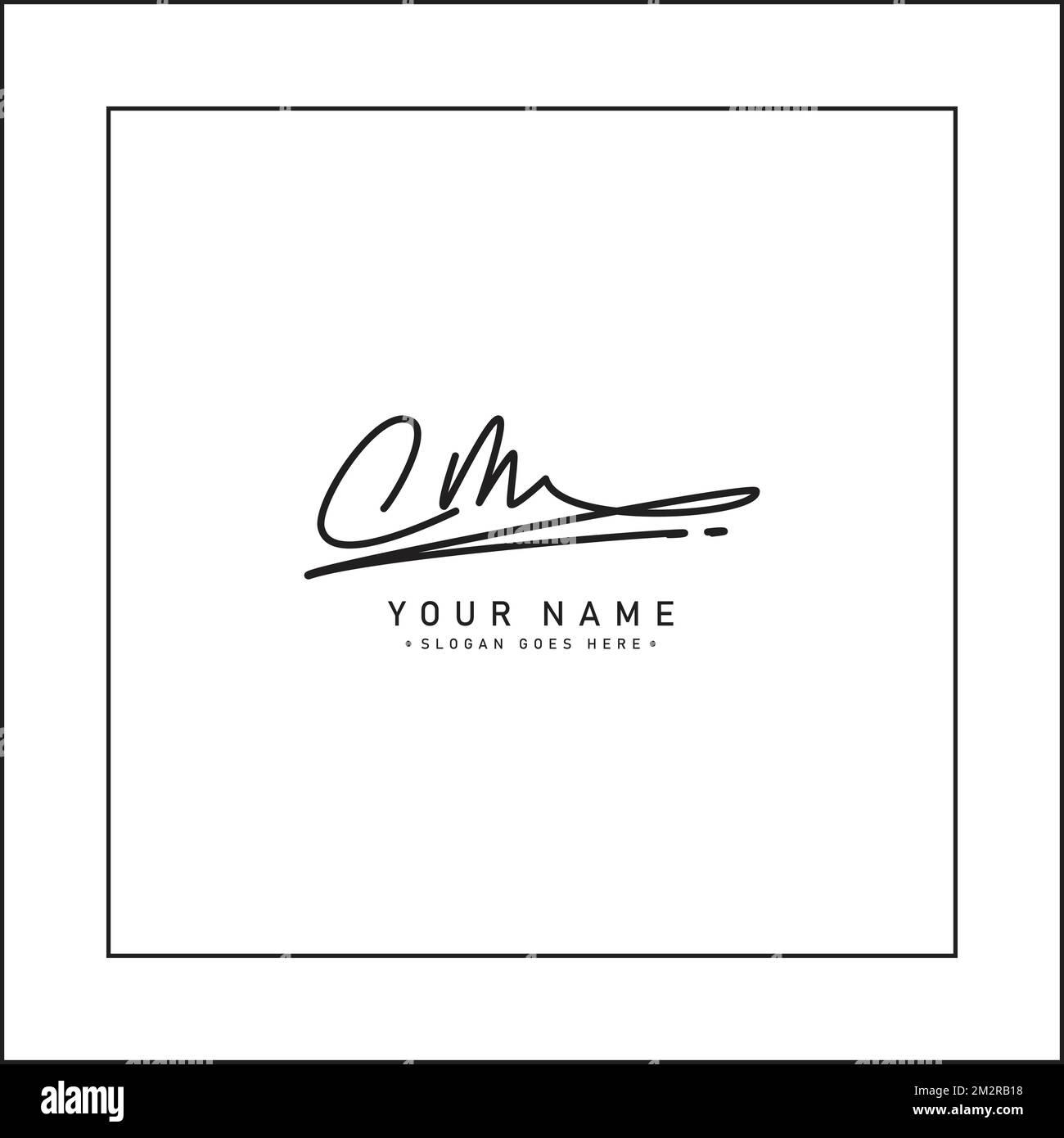Logo Signature simple pour Alphabet cm - Signature manuscrite pour la ...