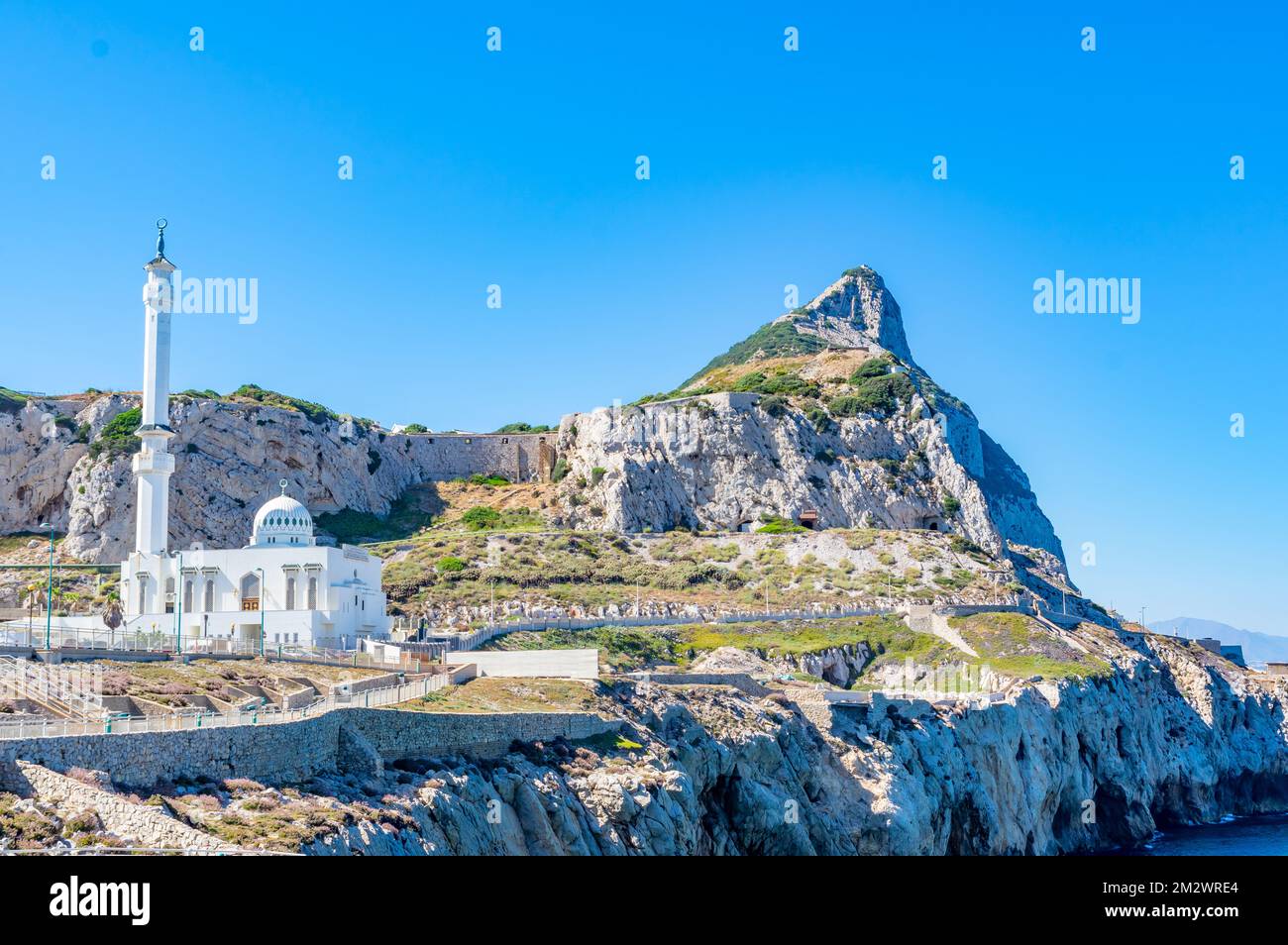 Roi Fahad bin Abdulaziz Al-Saud Mosquée Gibraltar Banque D'Images