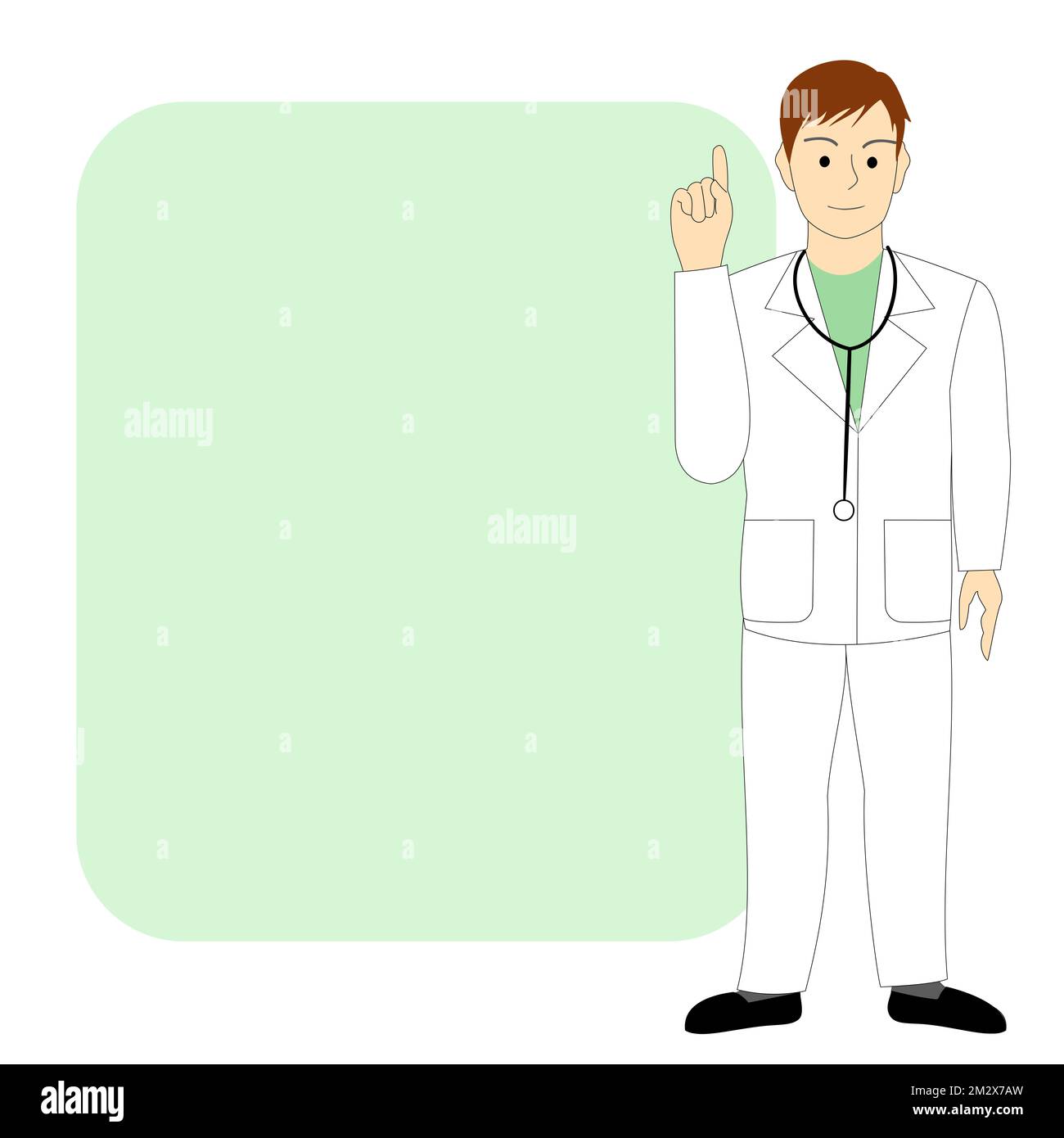 Un médecin de sexe masculin, vétérinaire donnant un conseil Banque D'Images