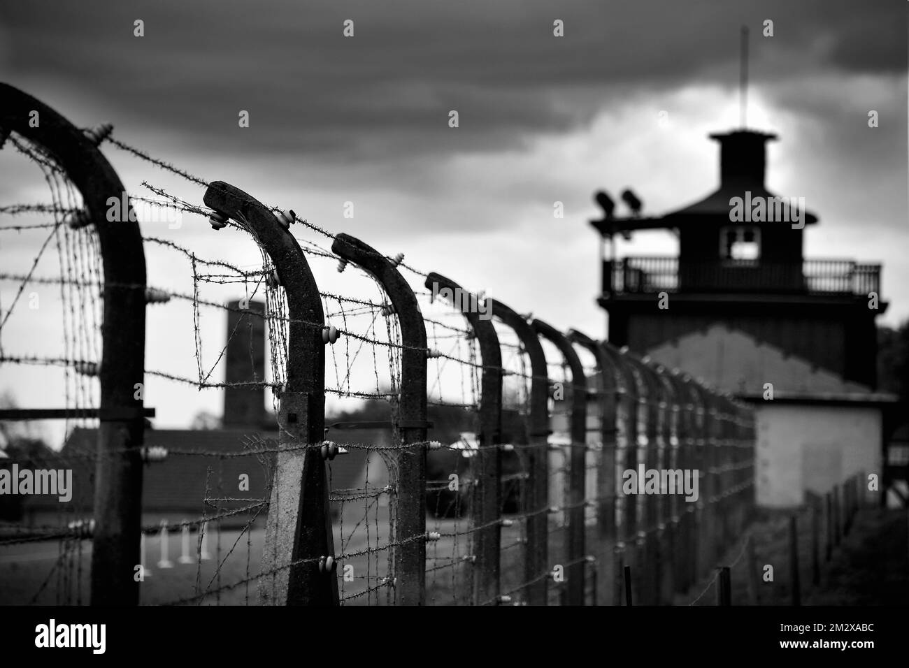L'illustration montre une visite du camp de concentration nazi Buchenwald, près de Weimar, mardi 09 juillet 2019. Le roi et la reine sont en visite de deux jours en Allemagne et dans les États de Thuringe (Thuringen - Thuringe) et de Saxe-Anhalt (Sachsen-Anhalt - Saksen-Anhalt - Saxe-Anhalt). BELGA PHOTO ERIC LALMAND Banque D'Images