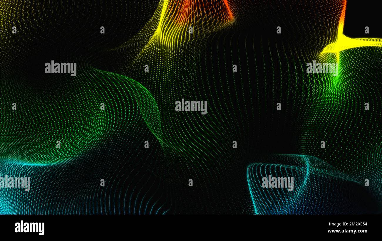 Technologie abstraite géométrique multicolore et contexte scientifique, arrière-plan géométrique, arrière-plan technologique Banque D'Images