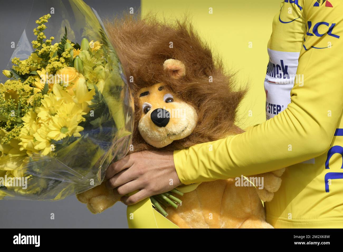 Peluche Lion Mascotte LCL Tour De France 2018 - Maillot Jaune - Objet Publicitaire - Neuf