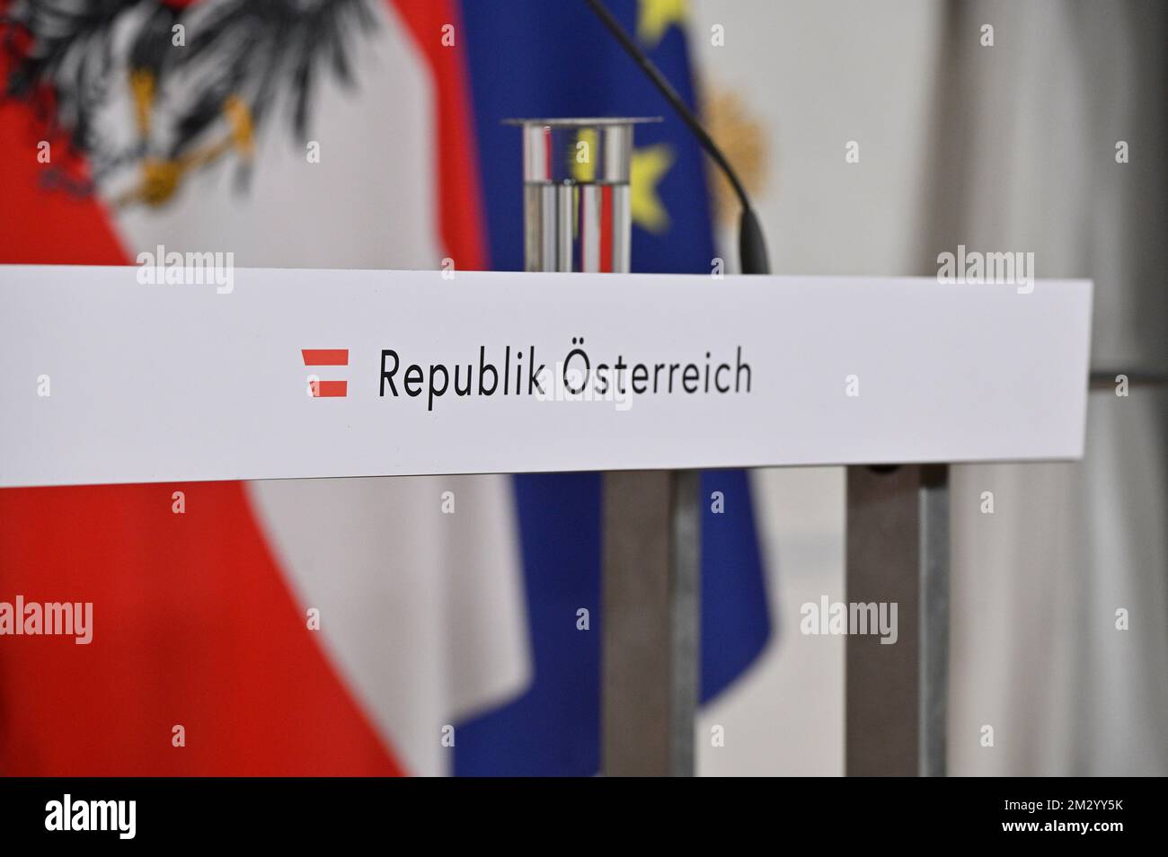 Conseil des ministres du Gouvernement fédéral à la Chancellerie fédérale à Vienne Banque D'Images