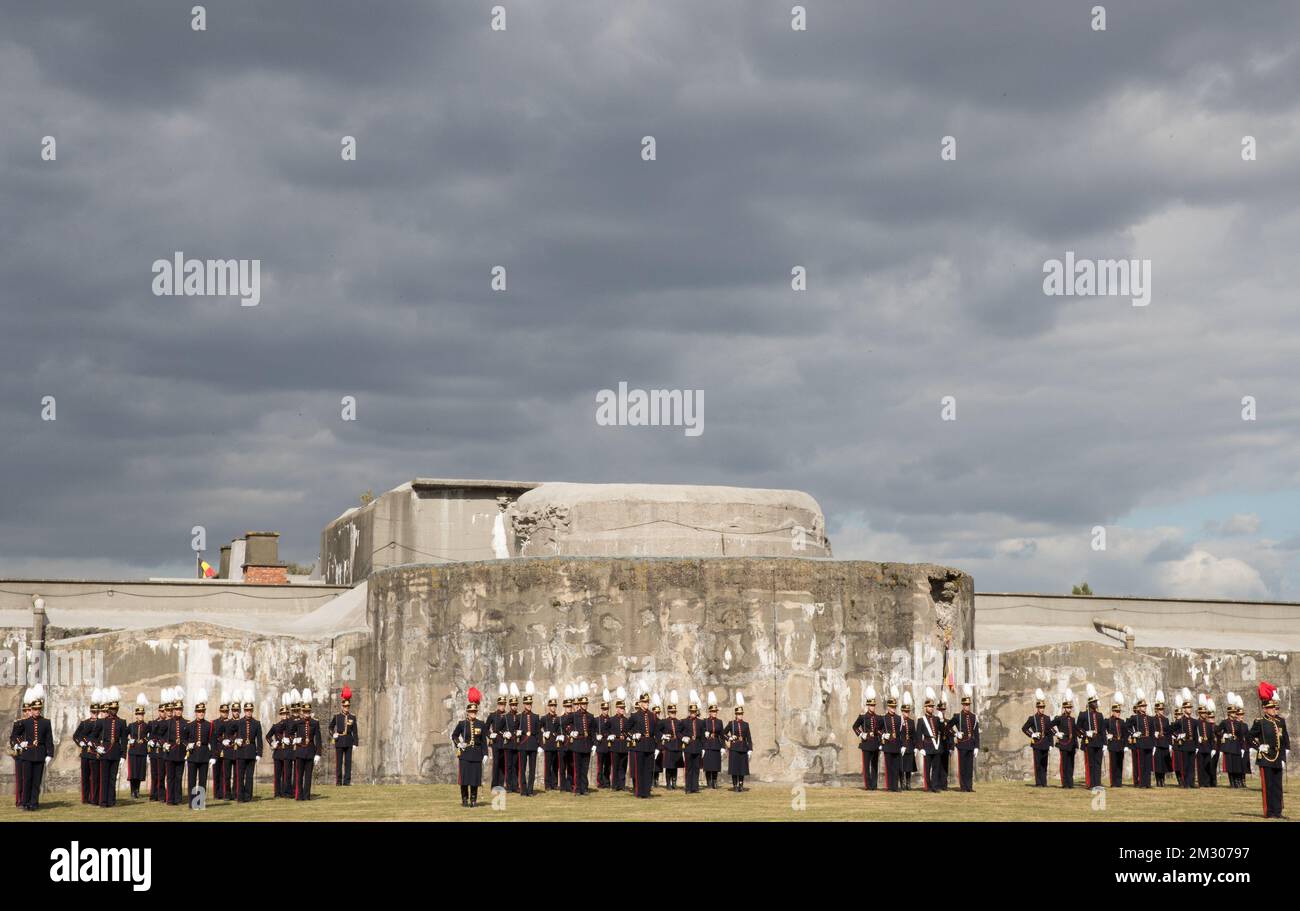 Illustration prise lors des commémorations du 75th anniversaire de la libération du fort de Breendonk, mercredi 18 septembre 2019, à Breendonk, Puurs. BELGA PHOTO BENOIT DOPPAGNE Banque D'Images