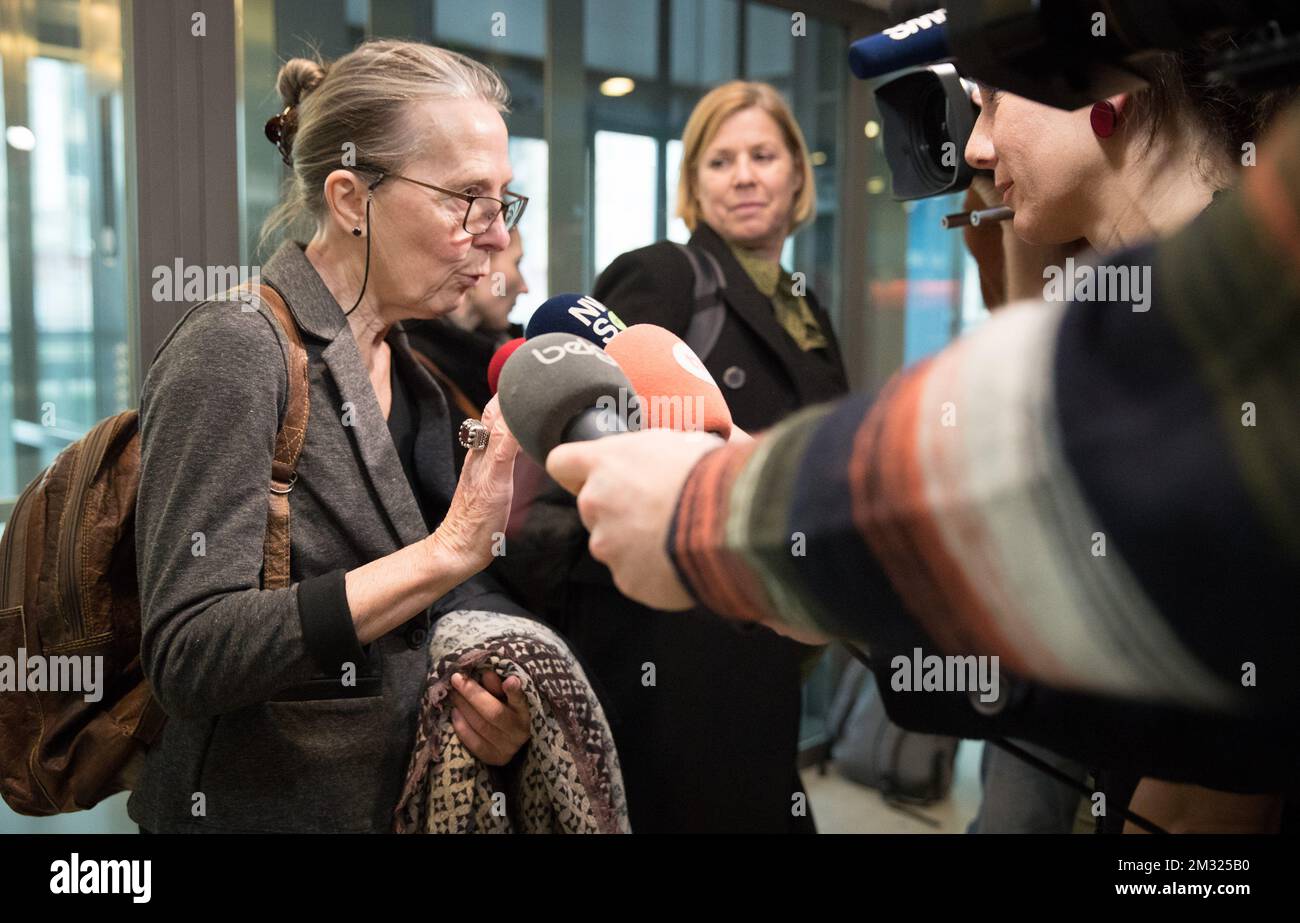 Accusé psychiatre photographié avant une session du procès assizes de trois médecins devant la Cour des Asstailles de Flandre orientale, à Gand, le vendredi 17 janvier 2020. Les médecins n'ont pas respecté les conditions d'euthanasie et sont accusés d'empoisonnement d'une femme de 38 ans à Sint-Niklaas en 2010. BELGA PHOTO BENOIT DOPPAGNE Banque D'Images