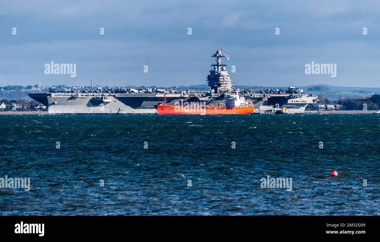 USS Gerald R. Ford. Porte-avions des États-Unis Banque D'Images