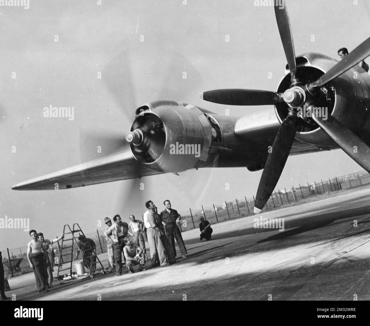 Aeroplani - Piaggio P. fu 108 un bombardiere strategico quadrimotore monoplano ad ala bassa sviluppato dall'azienda aeronautica Italiana S.A. Piaggio et C. nei tardi anni trenta. Banque D'Images