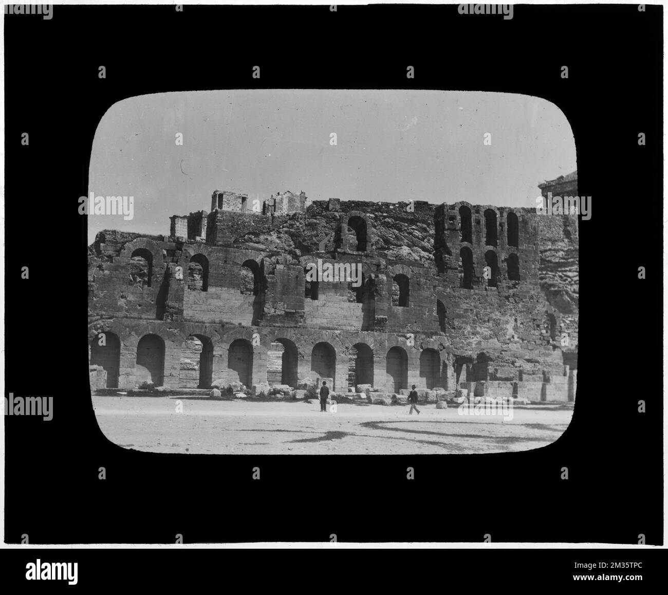 Grèce. Athènes. Odéon de Herodes Atticus , sites archéologiques, amphithéâtres, Odéon de Herodes Atticus Athènes, Grèce. Collection Nicholas Catsimpolas Banque D'Images