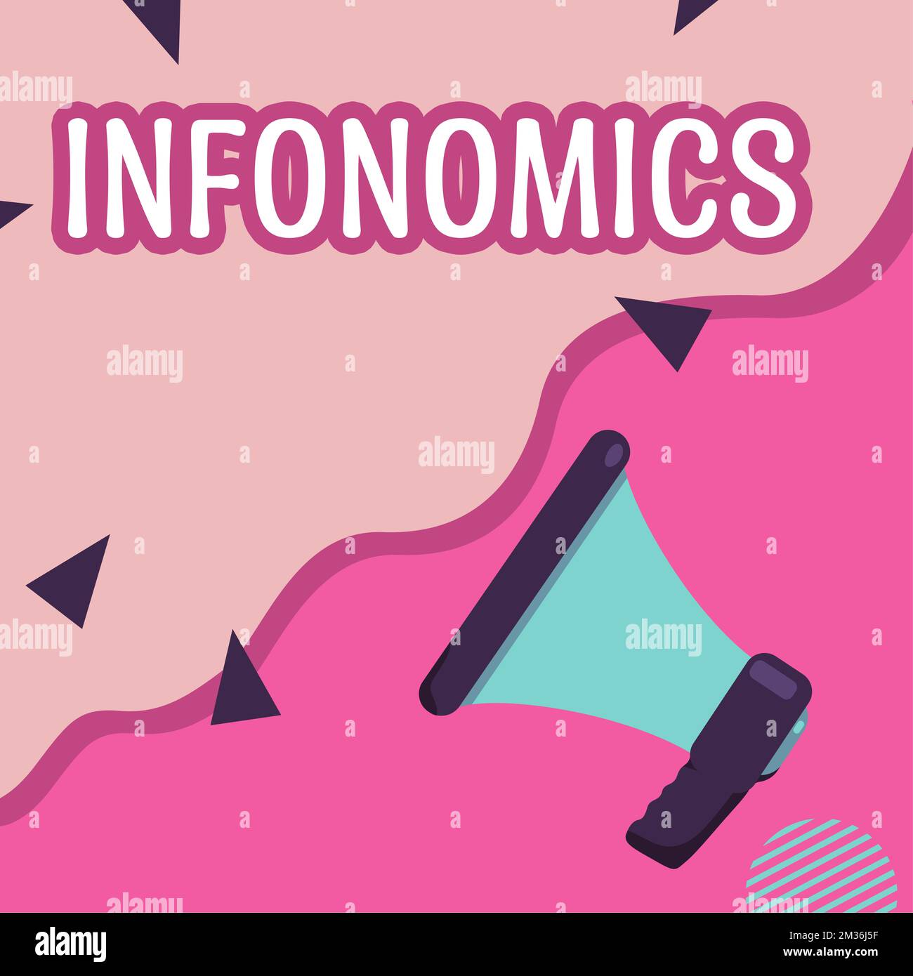 Affiche affichant des informations. Image visuelle d'idée d'entreprise utilisée pour représenter des informations ou des données Banque D'Images