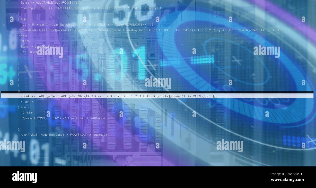 Image de code binaire sur fond dans globe et MID. Technologie et connexions  de recherche en médecine mondiale concept image générée numériquement Photo  Stock - Alamy