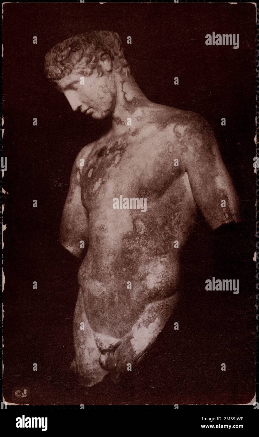 Hermes Graeco-Roman, Musée des Beaux-Arts, Boston, Massachusetts. , Sculpture, Antiquités, Dieux, Hermes la déité grecque. Collection Nicholas Catsimpolas Banque D'Images