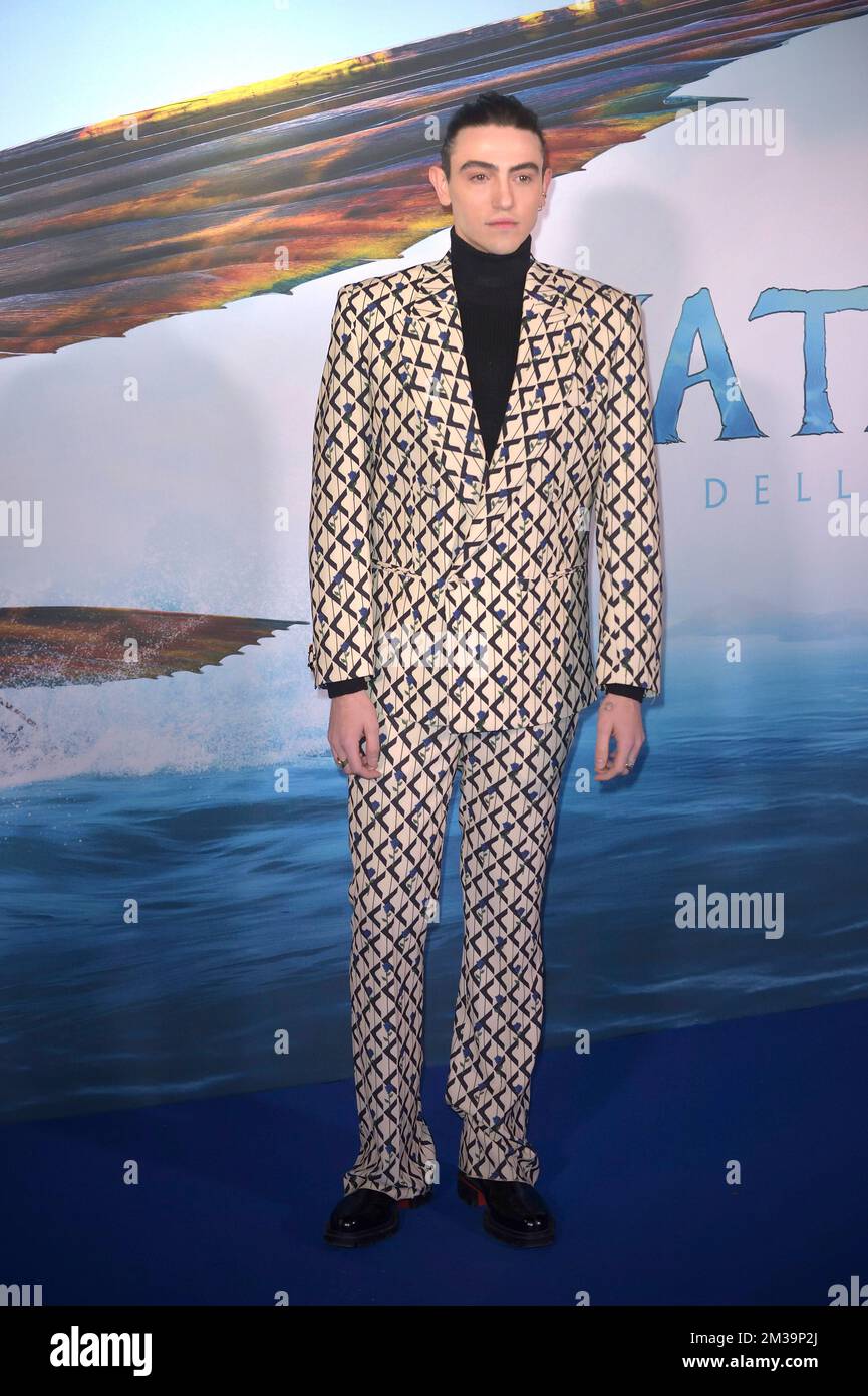 Rome, Italie. 13th décembre 2022. Michele Bravi assiste à la première italienne du film 'Avatar: Le chemin de l'eau' Rome, (Italie) 13 décembre 2022 Credit: dpa/Alamy Live News Banque D'Images