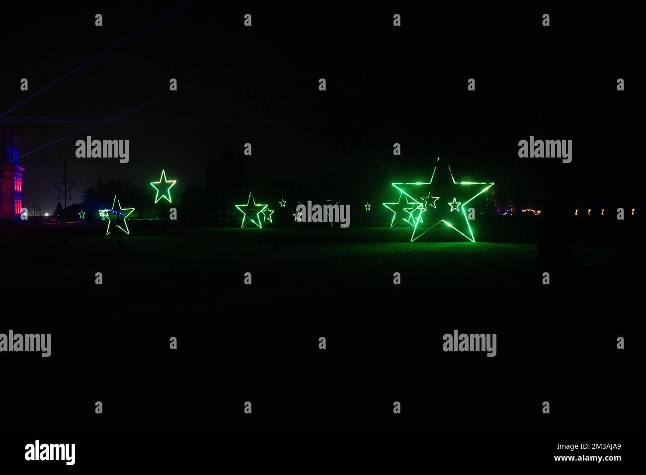 Blenheim Palace Light Trail, 13th décembre 2022 Banque D'Images