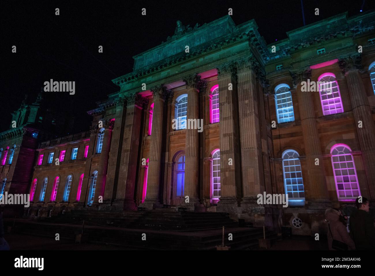 Blenheim Palace Light Trail, 13th décembre 2022 Banque D'Images