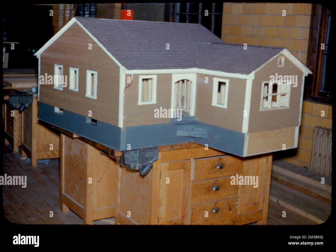 The house, Somerville Vocational School , Classrooms, Architectural models. Edmund L. Mitchell Collection Banque D'Images