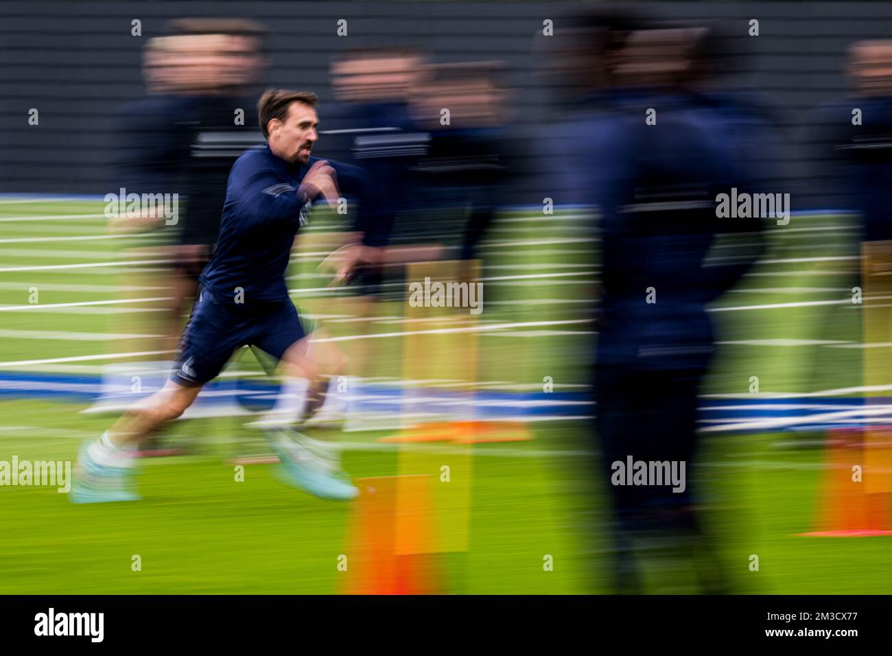 Gums Sven de Gent photographiés lors d'une session d'entraînement de l'équipe belge de football KAA Gent, mercredi 05 octobre 2022 à Gent, en préparation du match de demain contre l'équipe suédoise DJURGARDENS, LE troisième jour de l'UEFA Europa Conference League. BELGA PHOTO JASPER JACOBS Banque D'Images