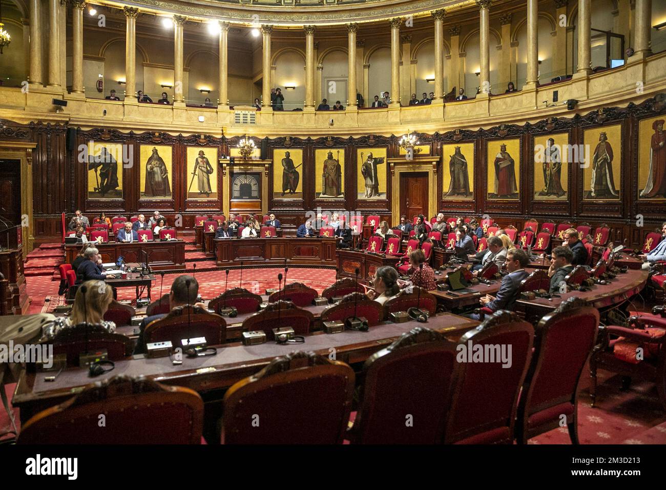 L'illustration montre une session plénière du Sénat au Parlement fédéral, à Bruxelles, le mardi 11 octobre 2022. BELGA PHOTO HATIM KAGHAT Banque D'Images