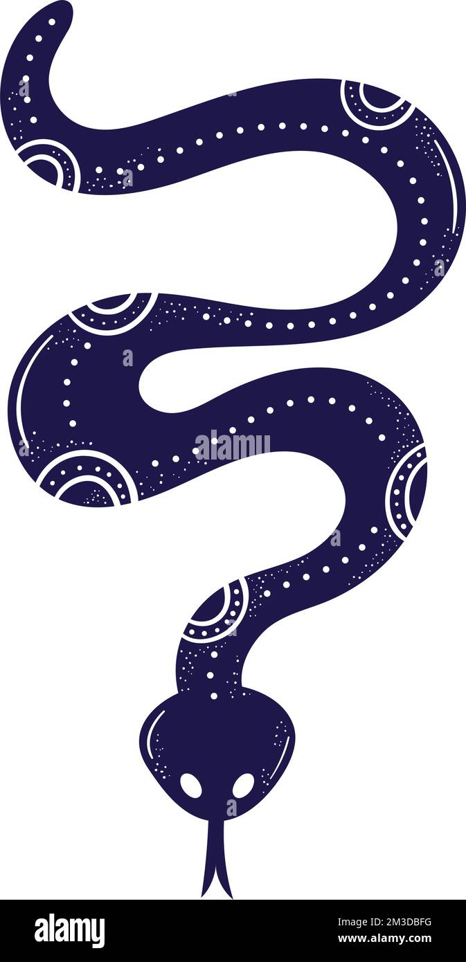symbole animal serpent ésotérique Illustration de Vecteur