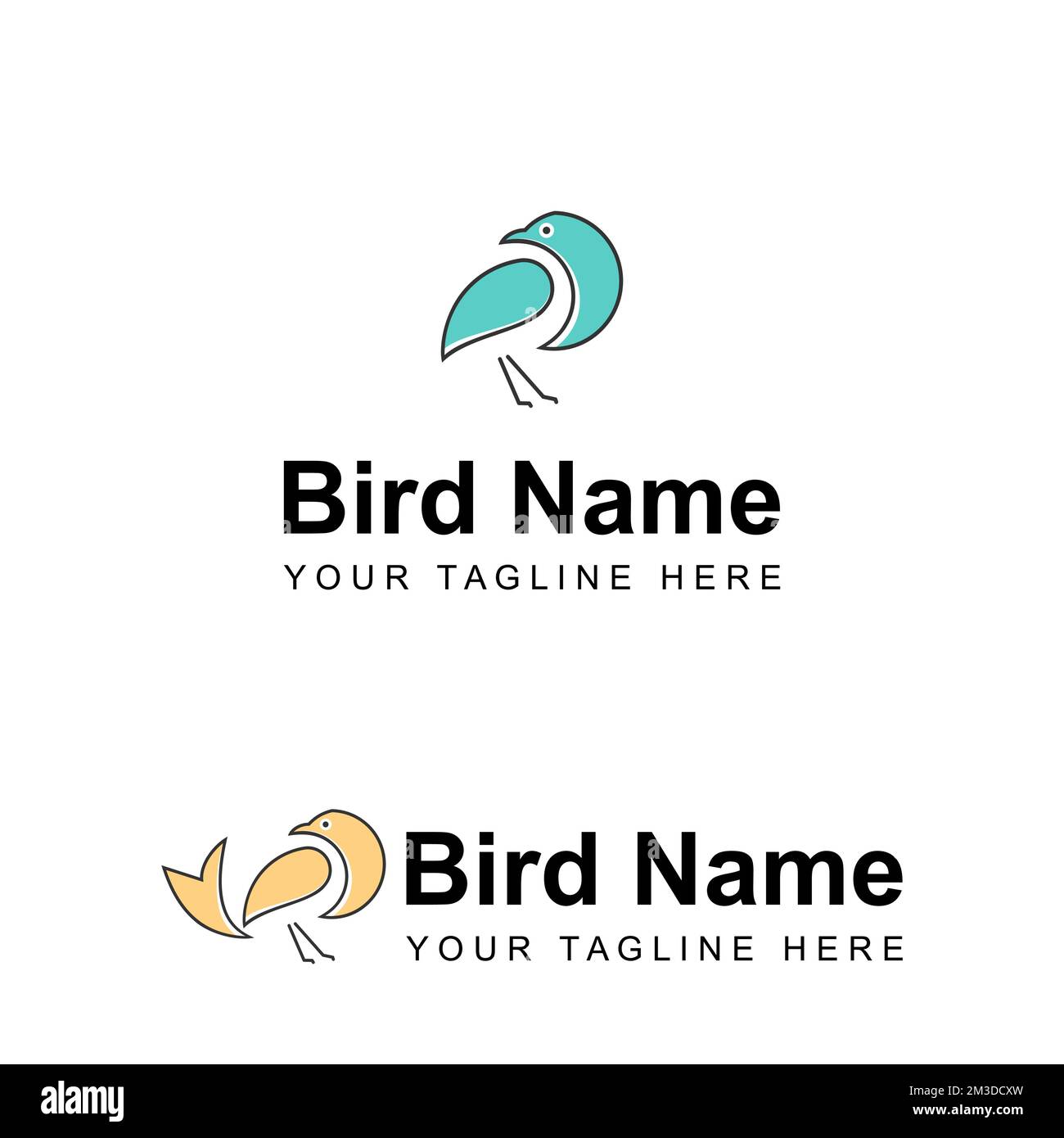 Simple et unique Bird image graphique icône logo design abstrait concept vecteur stock. Peut être utilisé comme symbole lié à l'animal ou à l'illustration Illustration de Vecteur