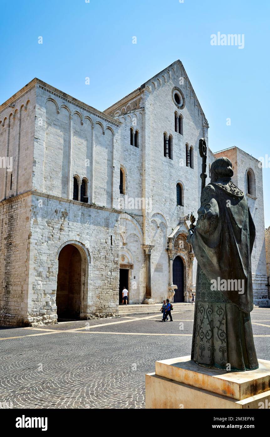 Pouilles Italie. Bari. La basilique pontificale de Saint-Nicolas Banque D'Images