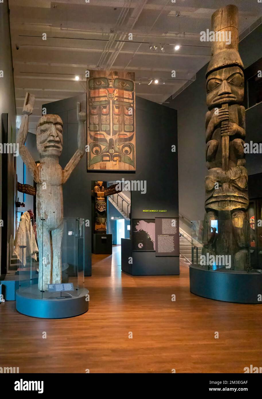 Galerie des arts indigènes de l'Amérique du Nord, collection de la côte nord-ouest, musée d'art de Denver, Colorado, États-Unis Banque D'Images