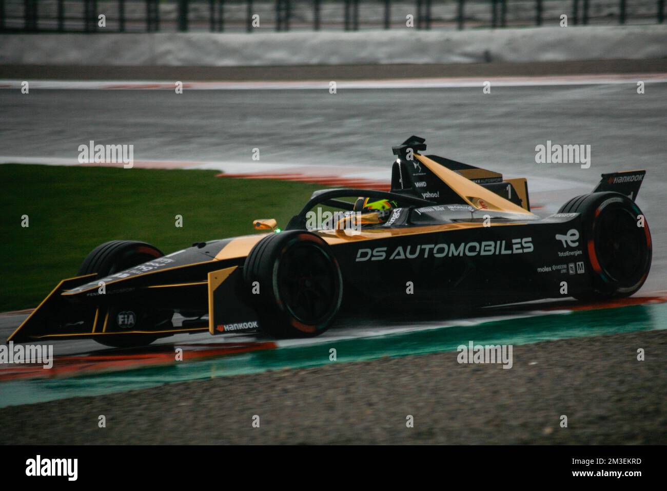 Stoffel Vandoorne pendant les tests de pré-saison 2023 de Formule E à Valence (Espagne) Banque D'Images