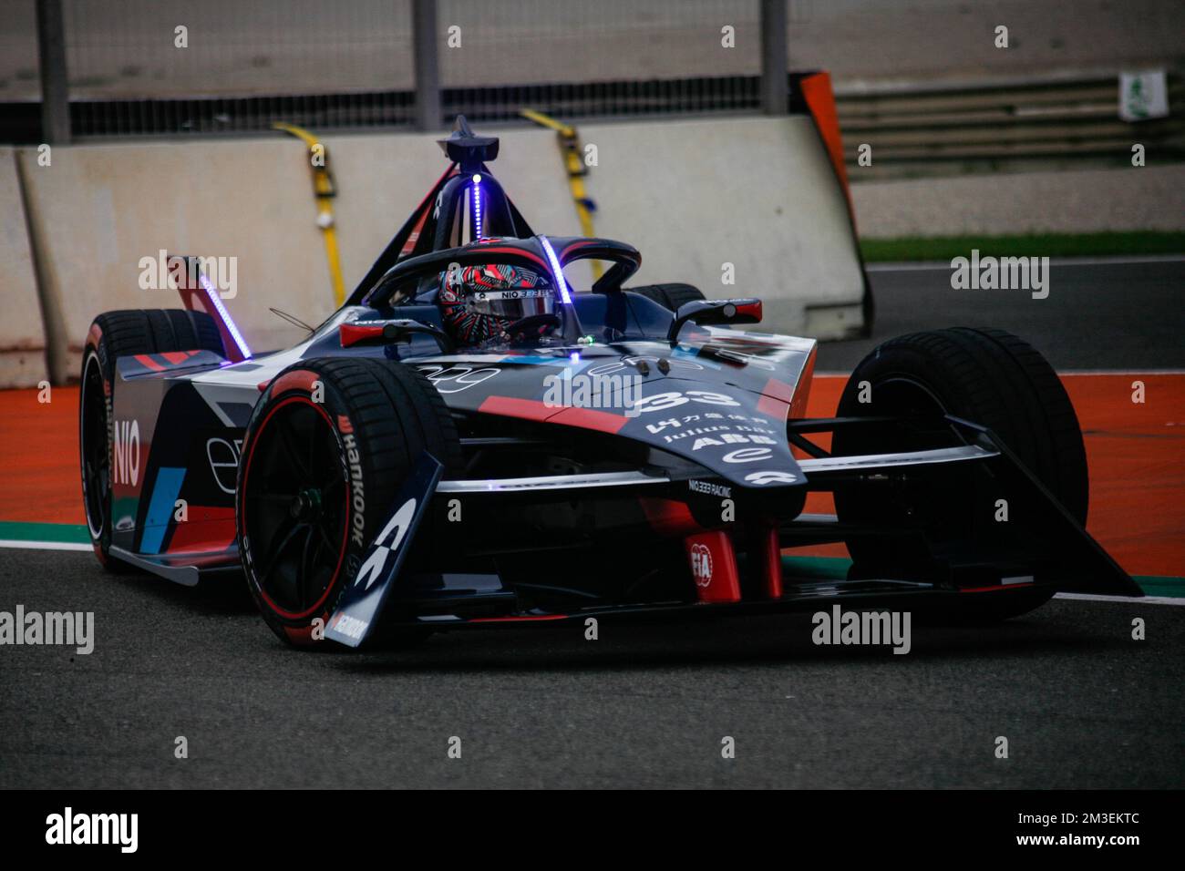 DaN Ticktum pendant les tests de pré-saison 2023 de Formule E à Valence (Espagne) Banque D'Images