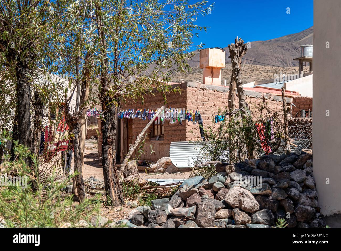 Le village de la Poma en Argentine dans les Andes de l'Amérique du Sud Banque D'Images