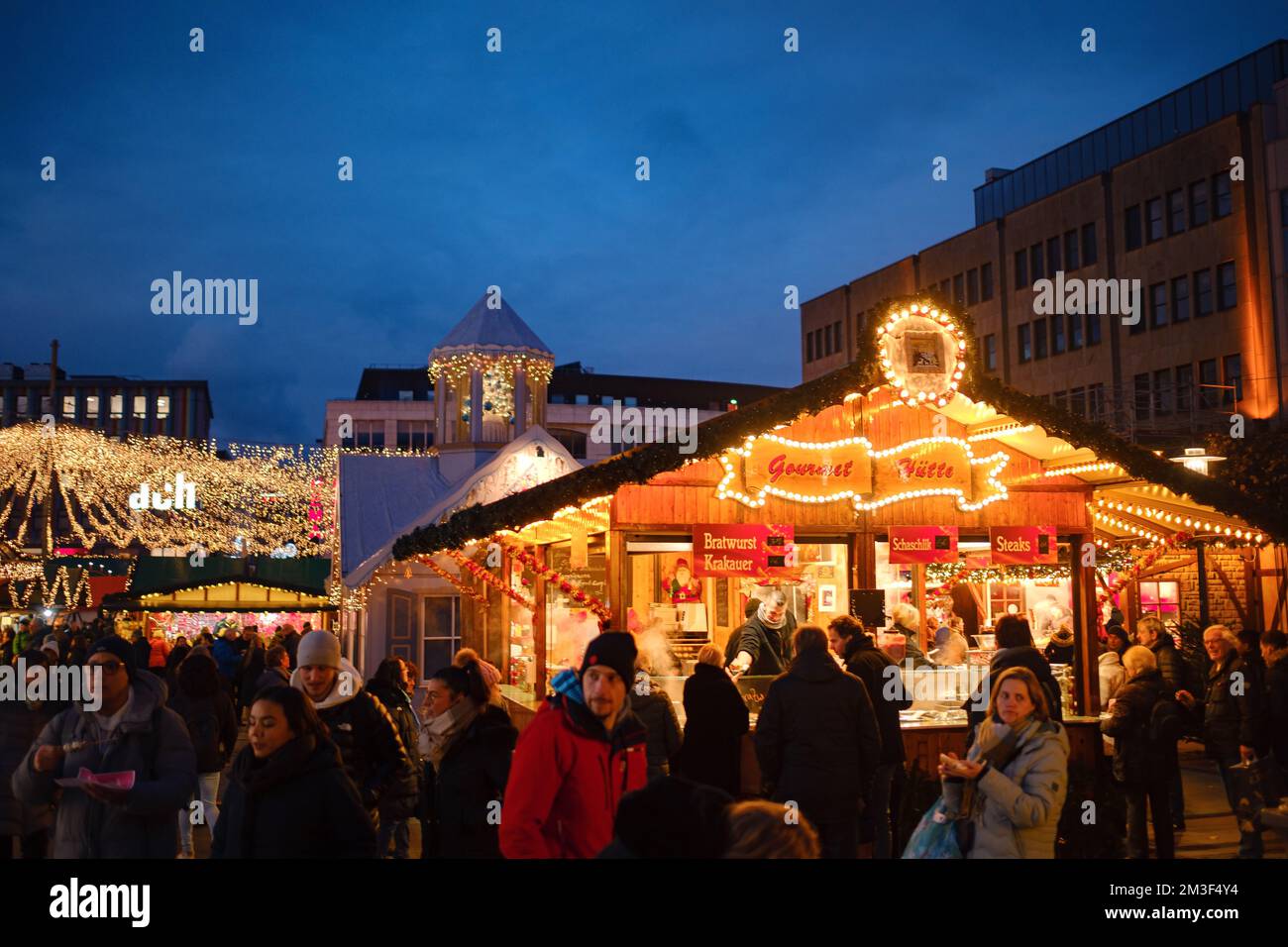 Essen. ALLEMAGNE. 13 DÉCEMBRE 2022. Le marché de Noël en Allemagne