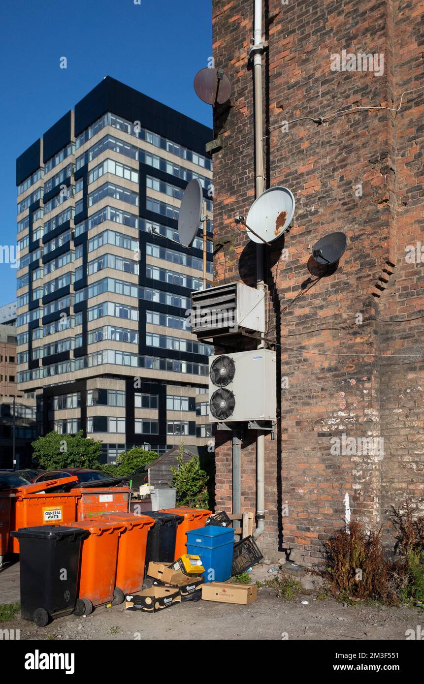 Site de développement terrain et parking centre-ville de Liverpool Hackins Hey Moorfields Banque D'Images