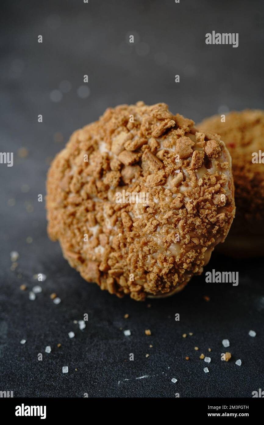 Beignet/beignet au beurre de biscuit, mise au point sélective Banque D'Images