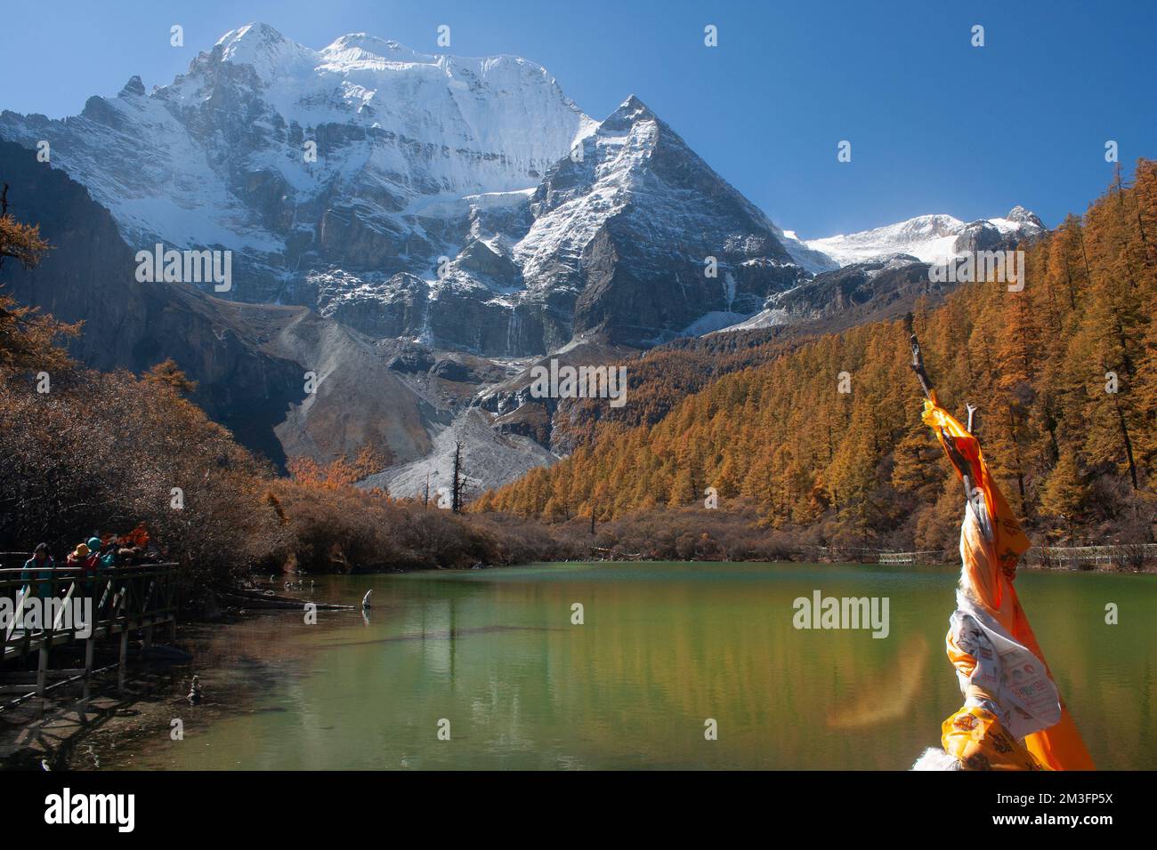 Réserve naturelle de Yading, Daocheng, Sichuan, Chine Banque D'Images