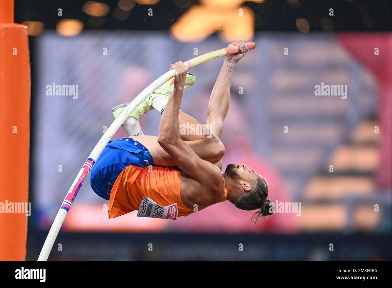 Rutger Koppelaar (pays-Bas). Pole Vault Men. Championnats d'Europe Munich 2022 Banque D'Images