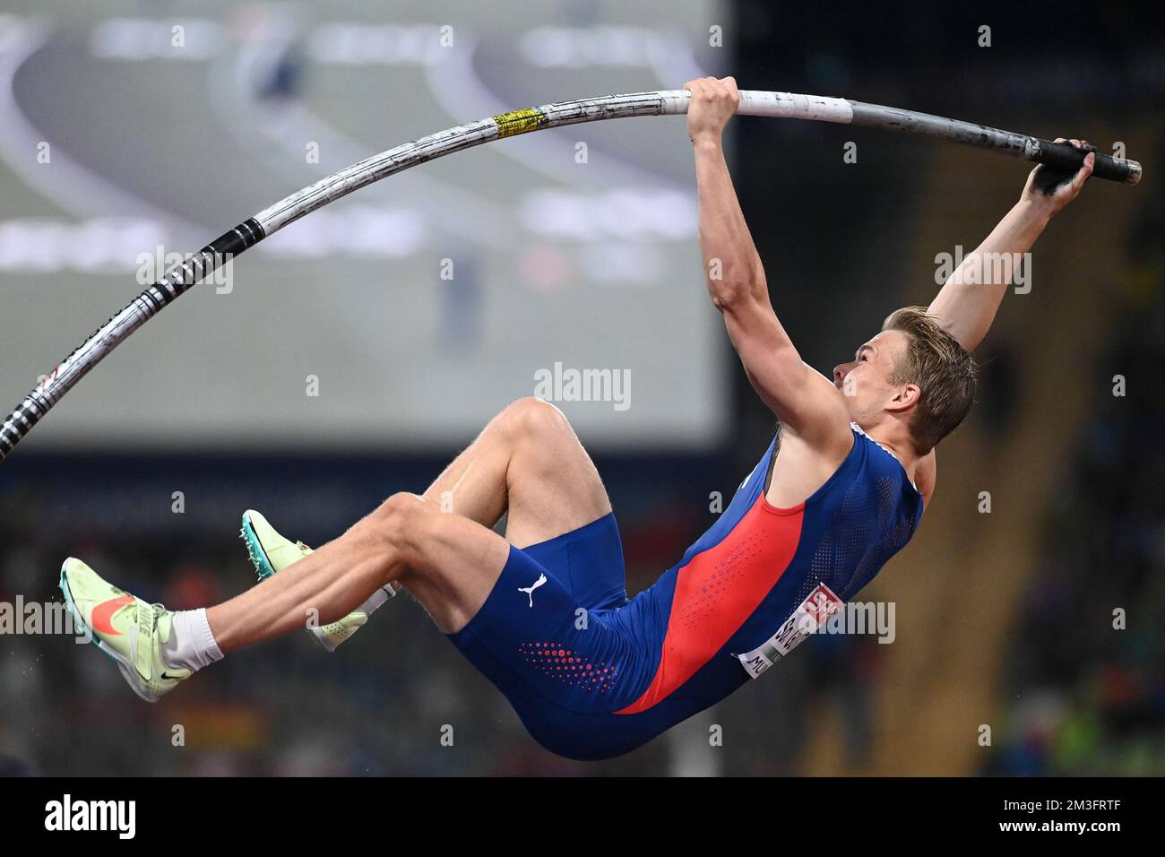 Sondre Guttormsen (Norvège). Pole Vault Men. Championnats d'Europe Munich 2022 Banque D'Images