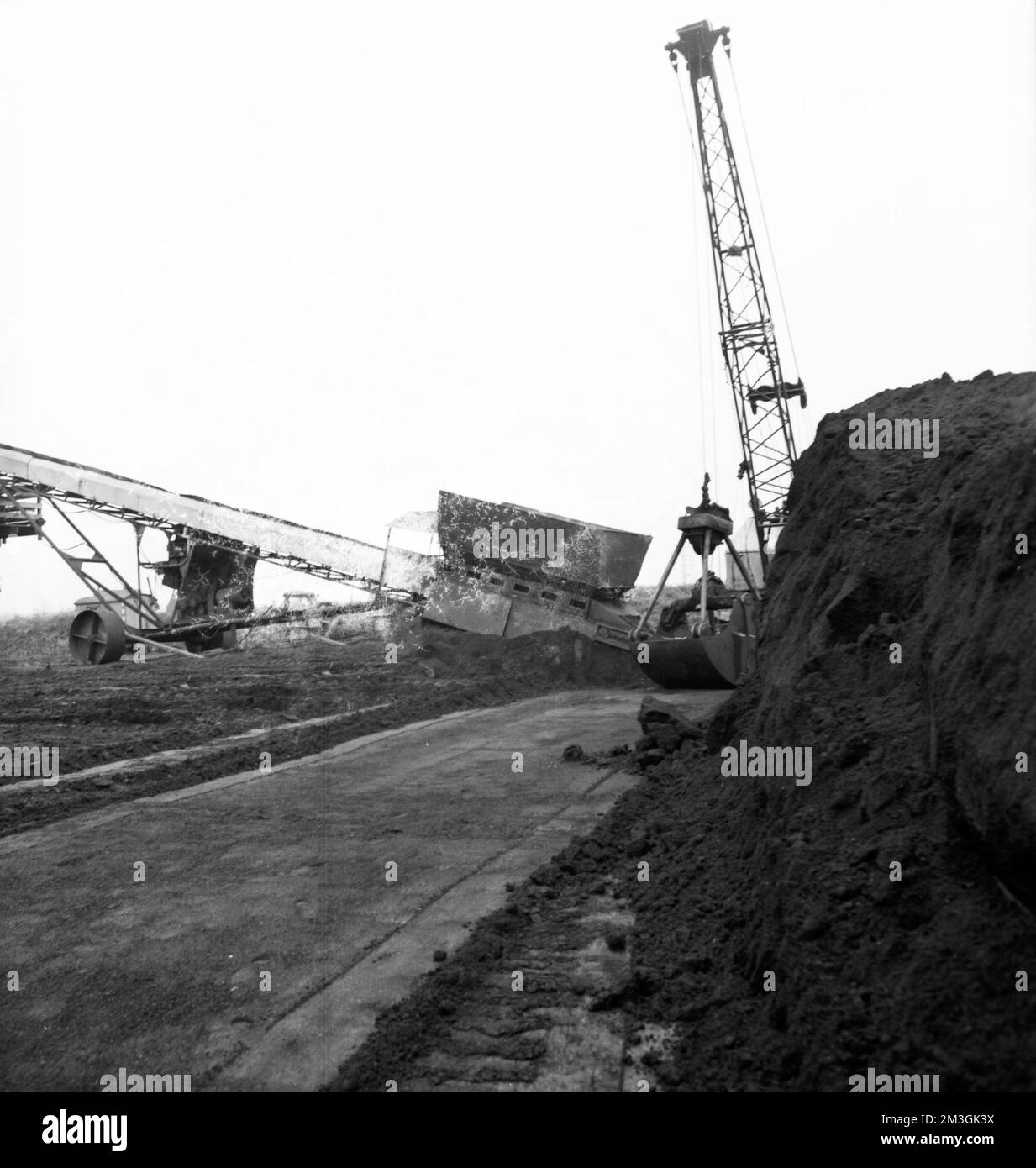Les décharges de charbon et de coke ont caractérisé le district de Ruhr à la fin de 1960s et ont donc été un symbole de la crise du charbon, l'Allemagne Banque D'Images