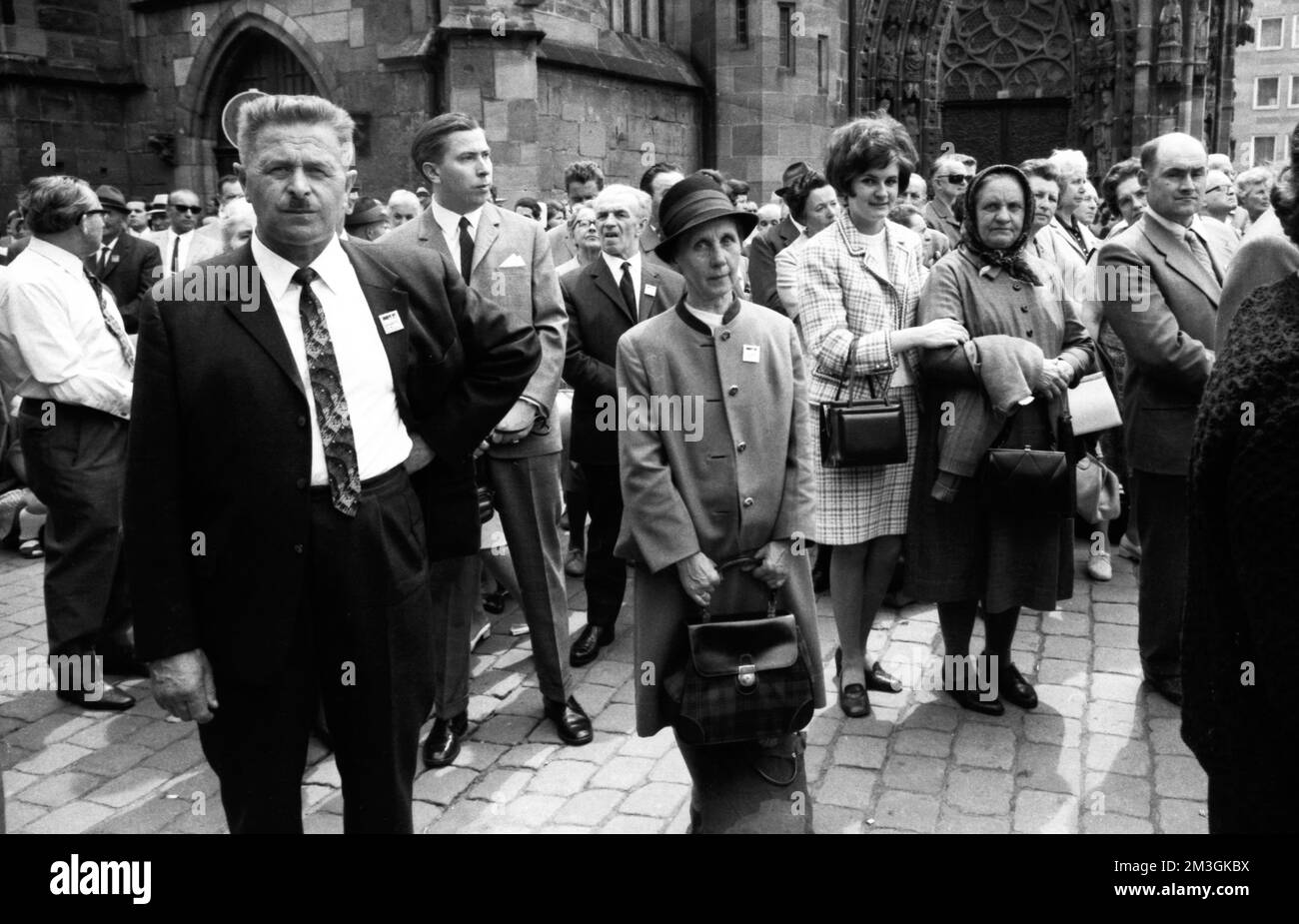 Chaque année, le Sudeten allemand Landsmannschaft, ici sur 27. 5. 1969 à Nuremberg, célèbre traditionnellement la Journée allemande des Sudètes, en Allemagne Banque D'Images