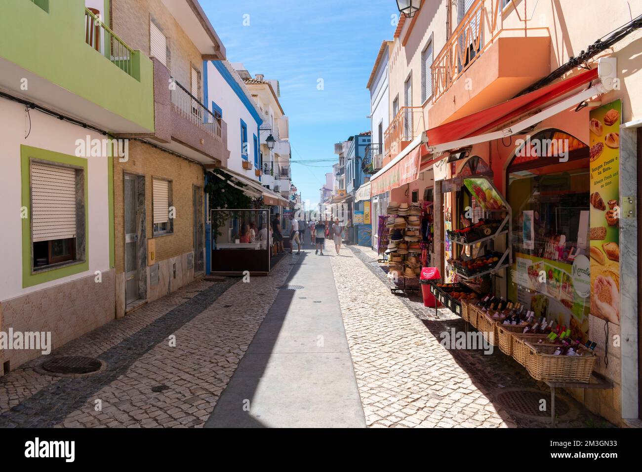 Typique sud portugal ancien village de l'algarve Alvor Banque D'Images