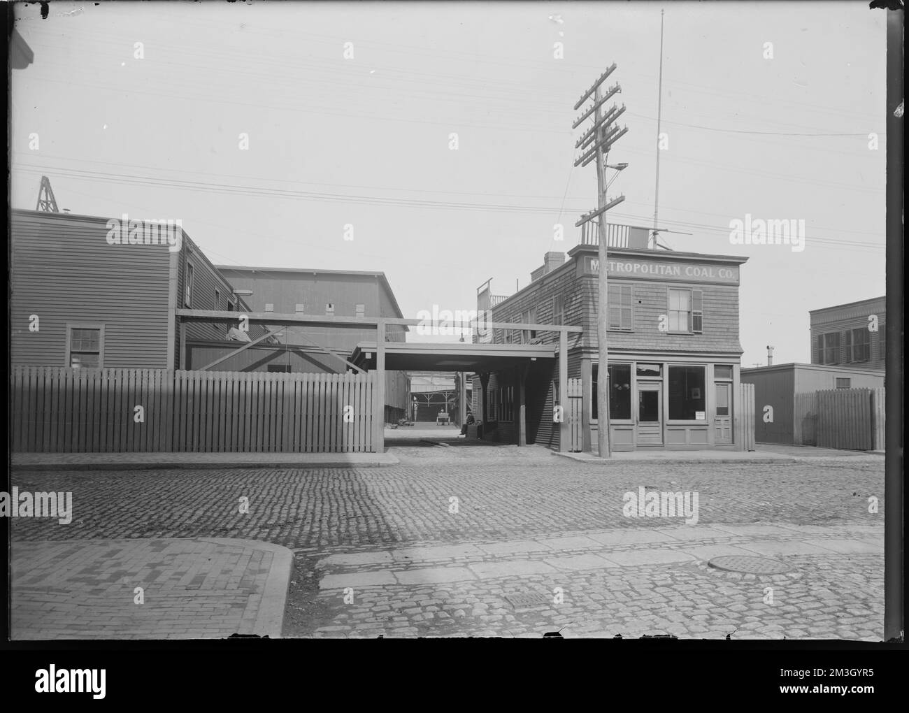 Metropolitan Coal Co « A » St. , Installations industrielles, commerce de carburant, Boston Wharf Company Collection Banque D'Images