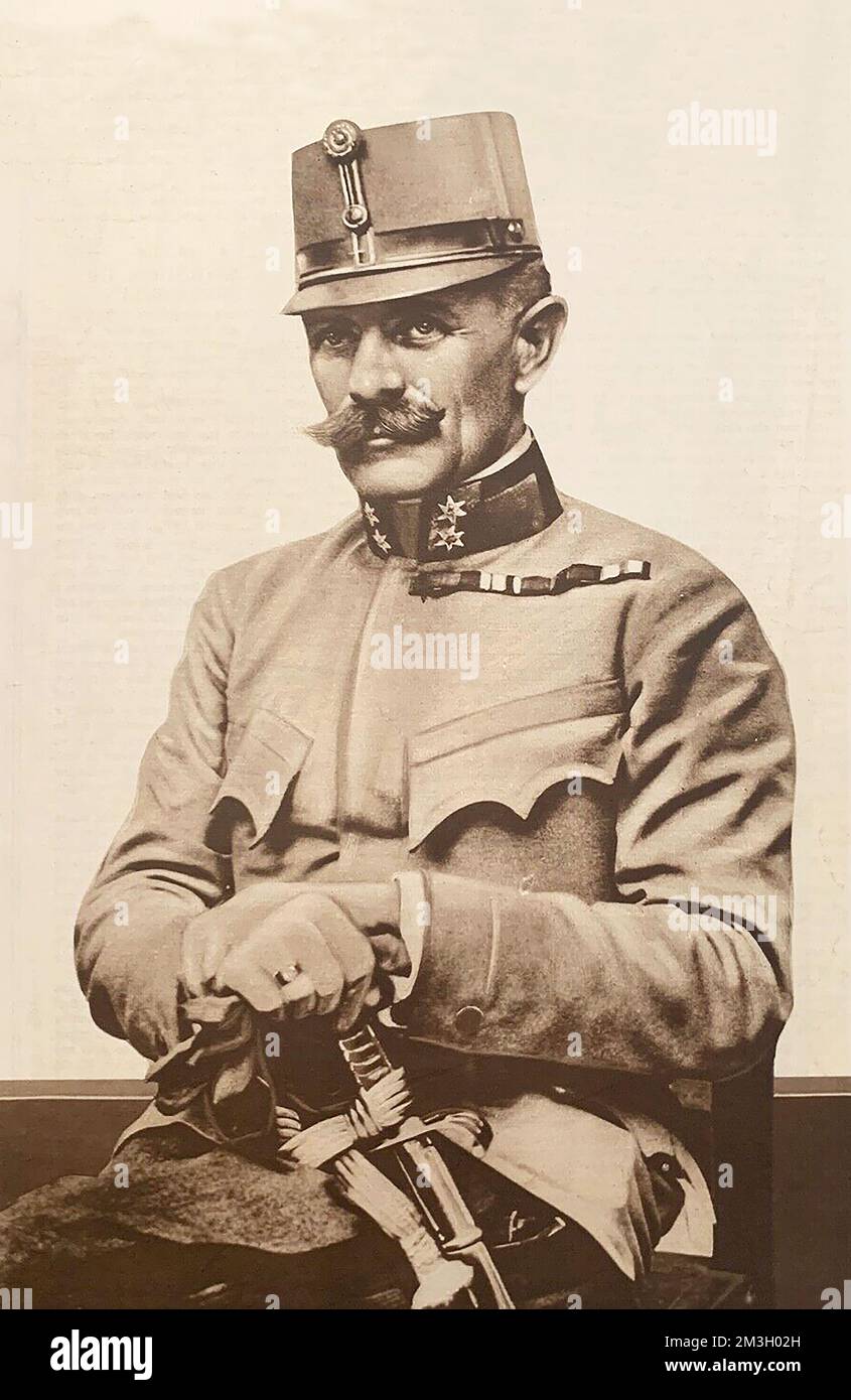 Le général Hermann Kusmanek von Burgneustdten en 1915. Banque D'Images