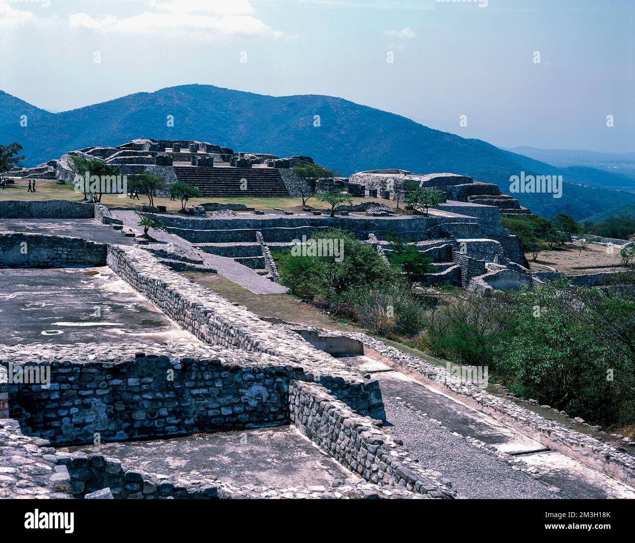 Site archéologique de Xochicalco, Morelos, Mexique. Banque D'Images