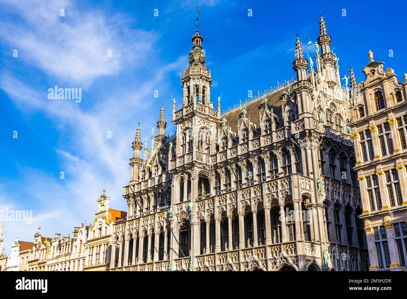 Musée de la ville de Bruxelles sur la place de la Grand-place par beau temps en plein air Banque D'Images