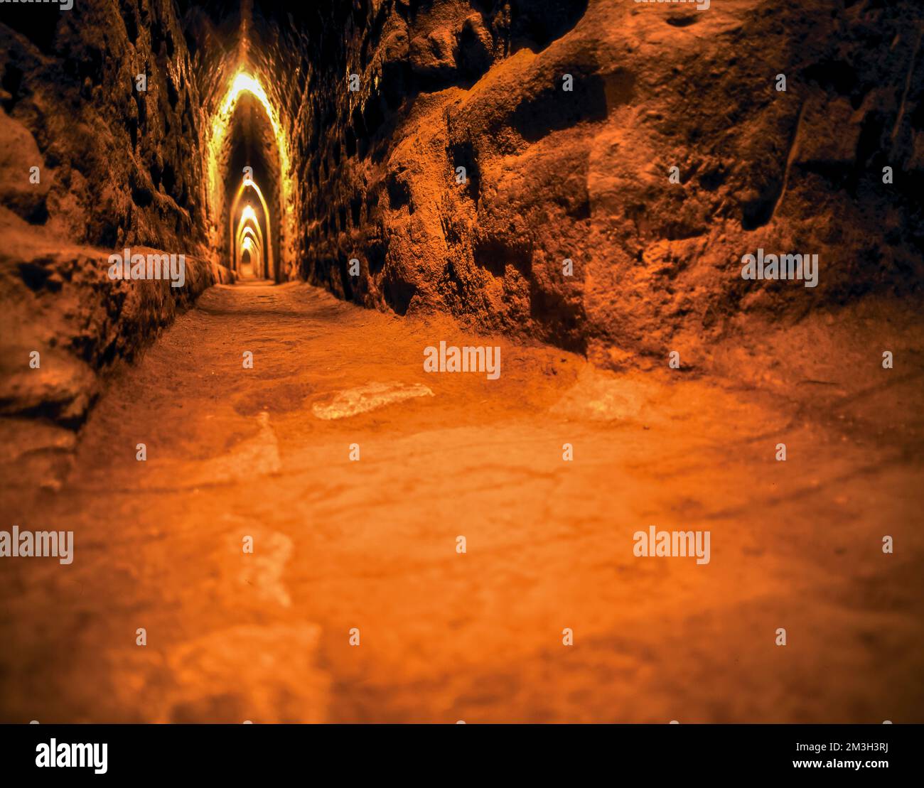 La Grande Pyramide de Cholula ou Tlachihualtépetl Banque D'Images