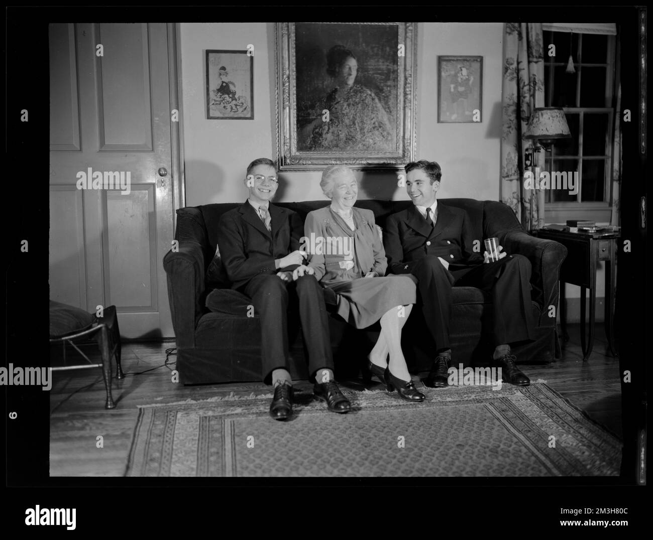 Le parti de Moffat ,. Collection de négatifs photographiques Samuel Chamberlain Banque D'Images