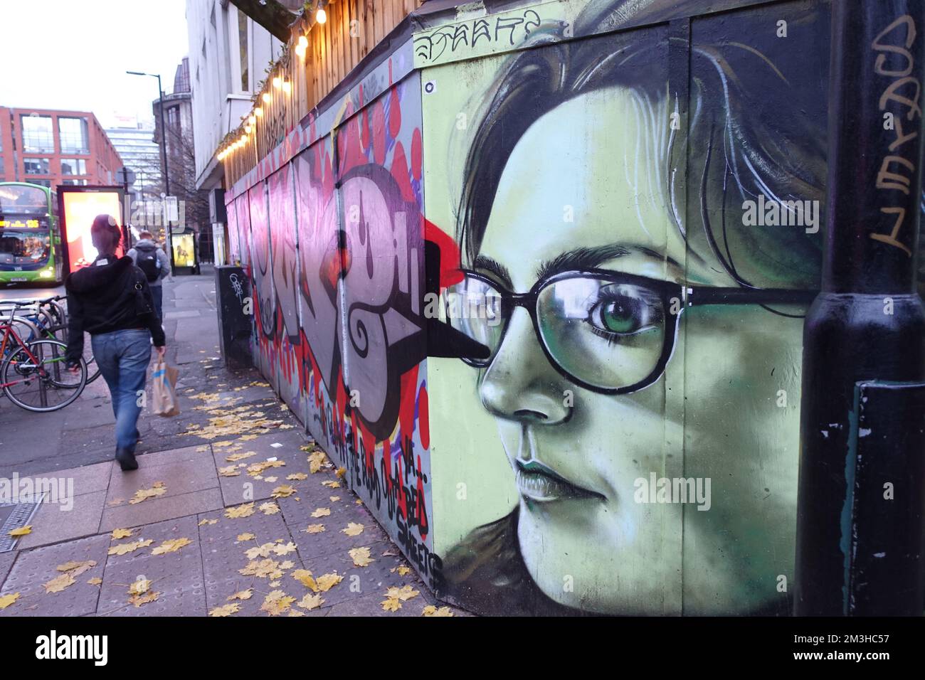 Graffite à Manchester, Angleterre, Royaume-Uni Banque D'Images