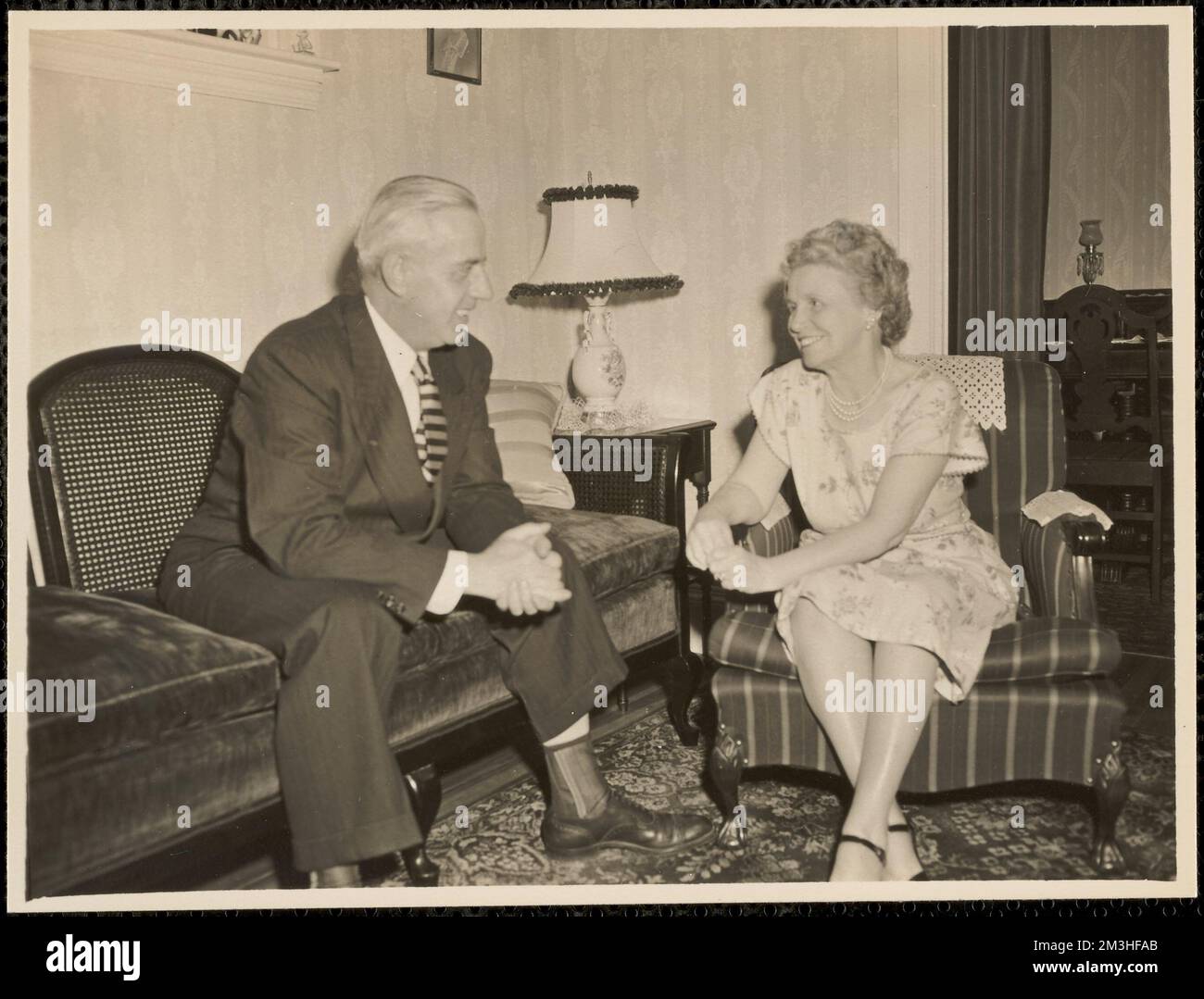 M. + Mme Francis J. Myers , conjoints. Collection Leon Abdalian Banque D'Images